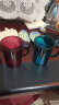 Changsinliving韩国原装进口漱口杯家用刷牙杯子牙缸牙桶创意透明彩色情侣牙刷杯 把手刷牙杯（宝石蓝） 实拍图