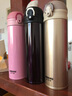 哈尔斯304不锈钢保温杯弹盖轻量户外车载500ml容量 蜜桃粉 500ml 实拍图