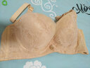 依曼丽小胸聚拢女士内衣胸罩调整侧收胸罩大码蕾丝边文胸上托收副乳 肤色 75B 实拍图