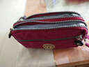 北狐 新款帆布小手包女手拿布钱包手机包钥匙包手拎包多层拉链长款钱包dt104 蔷薇红 实拍图