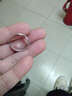 泛哲思925银男女尾戒光面简约戒子食指戒指窄面指环可订制刻字可做吊坠 周长50MM 10号 实拍图
