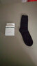凰棉袜子男士莱卡纯棉袜秋冬加厚款温暖中高筒全棉商务男袜 竖纹黑色- 6双 均码 实拍图
