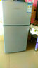 新飞（Frestec）BCD-108K 小冰箱双门迷你家用小型电冰箱冷藏冷冻节能宿舍 拉丝银 实拍图