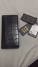 胤尚真里外鳄鱼皮钱包男女长款零钱包薄款两折高档双面大容量西装夹 黑色竹节纹 实拍图