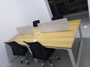 YOE.FTY优宜工位办公桌简约现代职员桌双人四人员工桌办公室电脑桌椅组合 8人位+活动柜 实拍图