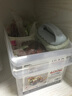 质惠日本进口厨房收纳盒整理盒透明滑轮收纳箱冰箱食品收纳盒调料整理盒调味品收纳筐斜口储物盒抽屉式归纳盒 透明 3个 实拍图