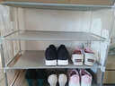 小媳妇 简易鞋架出租房鞋柜收纳架加固家用门口后浴室拖鞋架子层架 四层-银灰色 实拍图