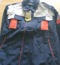 弯月亮 秋季工作服套装 纯棉帆布长袖 劳保服汽修工服 冬装秋装 WYL-011 藏蓝拼桔红驼灰 170/L 实拍图
