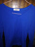 艾路丝婷新款T恤女长袖秋冬V领打底衫女士棉体恤TX3688 宝蓝色 160/84A/M 实拍图