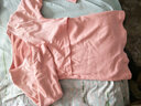 比瘦 哺乳秋衣上衣保暖内衣加绒加厚打底衫喂奶长袖美体产后宝妈加绒 浅粉【加绒加厚上衣】 XL 实拍图