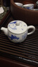 长物居茶壶功夫茶具陶瓷泡茶壶手抓壶景德镇青花瓷小茶壶陶瓷泡茶器家用茶水壶泡茶茶杯茶具壶冲茶沏茶 荷香 实拍图