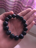 石传百世黄虎眼石手串虎睛石手链水晶生日礼物新年情人节礼物送男女朋友 7A级蓝虎眼石手链 珠径14毫米 实拍图