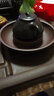指间陶艺 精品紫砂壶承干泡盘 养壶托干泡台茶盘壶垫茶道具零配件 鸟语花香壶承  紫泥 实拍图
