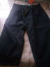 稻草人日系男士短裤7分直筒裤哈伦裤薄款休闲裤大码宽松七分裤潮 黑色 L 实拍图