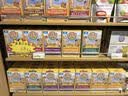 乐品展示 新款超市货架进口食品单面展示架便利店钢木货柜母婴文具店架子 【乐优款】（木背板）双面组合三 实拍图