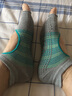 康愫雅瑜伽袜五指防滑专业训练女士舞蹈学生袜子透气露趾露背五指瑜伽袜 露趾露背-条纹青撞灰 均码 实拍图