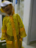 蘇動苏动儿童雨衣学生雨衣男女学生书包雨批书包雨披户外旅行徒步雨衣 黄波点带背包位特点醒目更安全 M 码身高90cm至110cm 实拍图