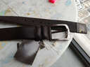 七匹狼（SEPTWOLVES）皮带男士真皮针扣腰带商务头层牛皮中青年休闲牛仔裤带男装 系列一啡色款 实拍图