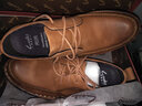 劳克士（LAOKESHI）商务休闲皮鞋男士新品正装鞋头层牛皮鞋子英伦百搭男鞋 B032浅棕色 42 实拍图