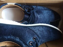 易帝（YIDI）男鞋 低帮运动休闲鞋透气帆布鞋 反绒板鞋男士户外平底开车鞋 HY217 蓝色 42 实拍图