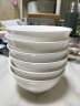 丝贝美瓷（seabird） 纯白中式韩式骨瓷饭碗米饭碗碗碟套装6只装 4.5英寸骨瓷高脚碗6个 晒单实拍图