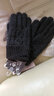 卡蒙（kenmont）羊毛手套男冬天户外防寒加厚保暖针织毛线手套分指五指手套骑车2805 灰色 实拍图