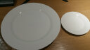 丝贝美瓷纯白陶瓷盘子牛排盘西餐盘自助餐盘平盘酒店餐具果盘家用菜盘碟子 12英寸平盘 实拍图