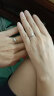 CRD克徕帝【现货闪发】 天使之吻铂金钻戒女戒求婚钻石戒指 8分 F-G色 VVS 晒单实拍图