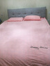 乐全长绒棉四件套全棉纯棉2025新款轻奢裸睡亲肤床单被套南通床上用品 拼色-奶昔白+奶茶 1.5米 床笠款 四件套适合200*230被芯 实拍图