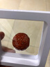 彩荷凉山火焰纹原矿无优化南红玛瑙雕刻回纹圆珠散珠星月菩提配饰 直径21mm 实拍图