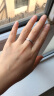 六福珠宝 纯结婚嫁系列Pt990简约铂金戒指情侣对戒闭口戒 计价 HEP40007 17号-5.61克(含工费533元) 实拍图