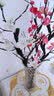 达之礼（DAZHILI） 仿真梅花枝 腊梅 桃花发泡干支 中式婚庆居家装饰场景布置假梅花 发泡梅花90cm-白色 1枝的价格 实拍图