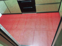 慷曦 塑料地垫门垫进门防滑垫子PVC浴室厨房厕所卫生间玄关家居游泳馆加镂空防水网格入户脚垫子 160宽/1米中厚4.5mm厚 红色 实拍图