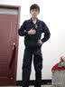 能盾劳保工作服男装套装春秋长袖汽修电焊工工装可定制工衣厂服 【升级版】纯藏青套装 S 实拍图