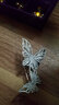 依特蝴蝶胸针女高档时尚女款气质西装胸花秋冬水晶别针生日礼物送女友 银色 实拍图