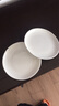 瓷秀源 纯白骨瓷盘子陶瓷碟子菜盘饭盘牛排盘西餐盘简约瓷器可定制 7英寸月光盘2个 直径 18cm 实拍图