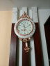 康巴丝欧式钟表双面挂钟摇摆钟客厅卧室石英钟双面钟 2894A白色摇摆钟 实拍图