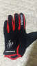 DEROACE骑行手套全指冬季自行车滑雪手套摩托车男女可触屏骑车单车装备 升级版-黑色 L 实拍图