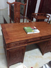 皇印 红木家具非洲花梨（学名：刺猬紫檀）书桌电脑台办公桌子学生实木书桌2503 电脑桌椅组合 实拍图