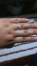 六福珠宝 纯结婚嫁系列Pt990简约铂金戒指情侣对戒闭口戒 计价 HEP40007 8号-3.42克(含工费325元) 实拍图