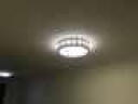 格蒂诗（Gdyth） 现代简约客厅LED吸顶灯餐厅卧室灯圆形三色创意紫荆花个性灯具 18瓦 42*42*12cm白光 晒单实拍图