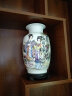 梓琦景德镇陶瓷器中式花瓶摆件酒柜玄关家居装饰品工艺品博古架摆设品 才子佳人鱼尾瓶36高+木底座 实拍图