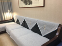 绿幽谷沙发垫坐垫冬季四季通用毛绒盖罩巾飘窗垫窗台垫高档北欧简约全包 兔毛绒-驼色 单条90*70cm 实拍图