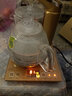 金灶（KAMJOVE） 茶具全智能自动上水玻璃电茶壶电热水壶玻璃茶艺炉煮茶器茶具套装 0.8L G9   双炉 37cm*20cm 实拍图