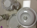红牡丹 纯白骨瓷餐具陶瓷碗盘碟白色泡面碗家用米饭碗中式釉下彩碗筷 纯白9英寸品锅 实拍图