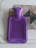 杜托 热水袋加厚橡胶注水大号充水暖水袋灌水暖手宝水晶布套暖身暖肚 中号紫色+紫猫头鹰 实拍图