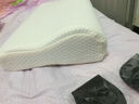 温伦夏凉凝胶慢回弹学生成人太空枕竹炭记忆劲椎枕头枕芯颈枕颈椎枕  竹炭白色带枕套内衬 实拍图