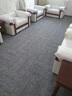 卓梵（ZHUO FAN）办公室方块拼接地毯满铺条纹酒店写字楼台球室商用公司会议室 Z10T灰色条纹  4片装 实拍图