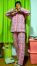 圆人 冬天红格子睡衣女冬季加厚纯棉夹棉居家服女士冬款全棉家居服女装秋冬套装 Y2901# L 实拍图