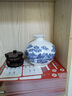 景德镇陶瓷器古典粉彩陶瓷花瓶家居工艺品客厅装饰品摆件插花花器 青花山水 带底座 实拍图